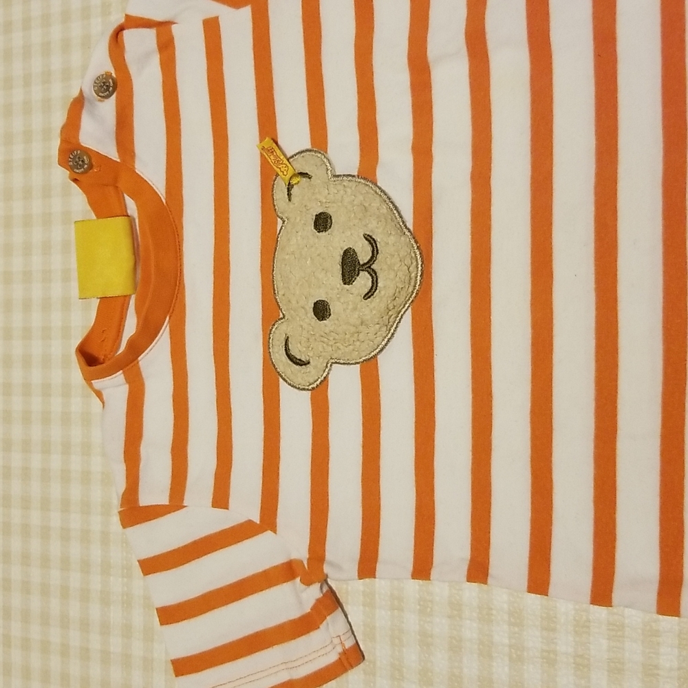 Steiff logo bear high end kids baby top